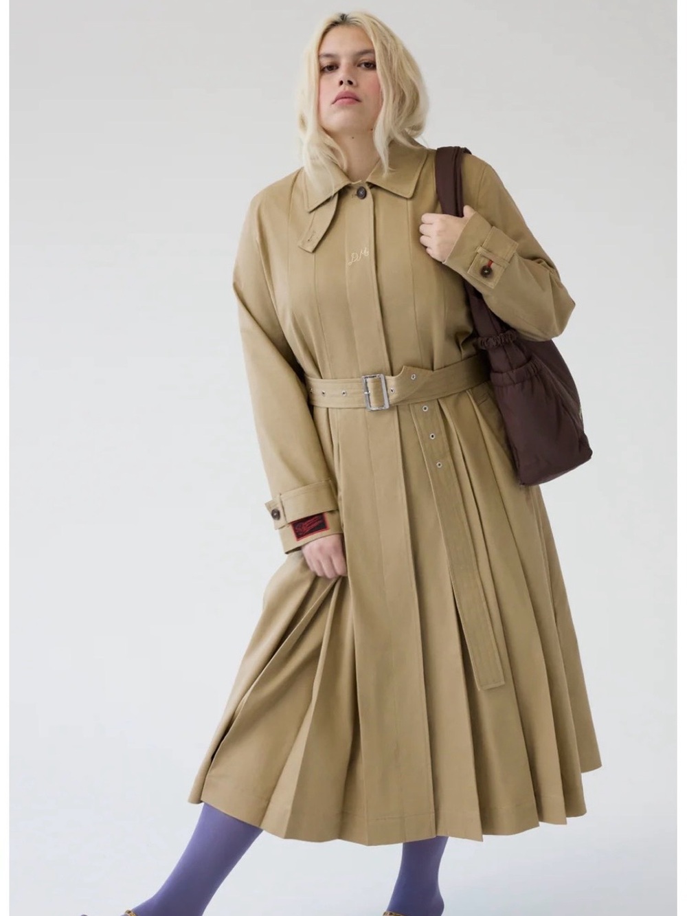 Damson Madder NWT- Trench Coat with Belt.